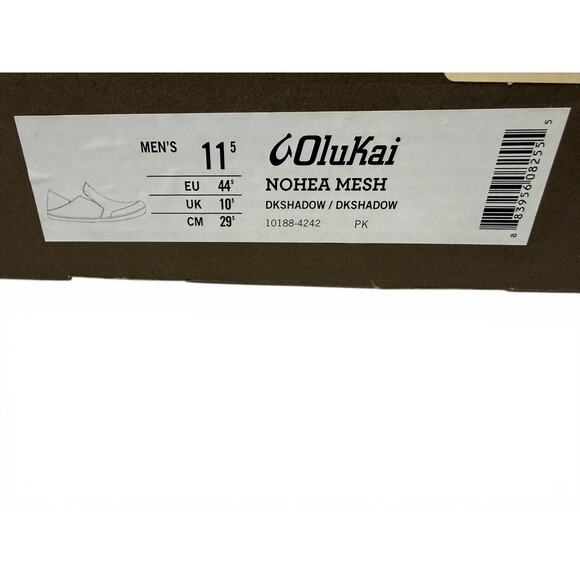 OluKai Nohea Mesh Slip On‎ Mens 11.5 Blue Dk Shadow Casual Shoes 10188-4242